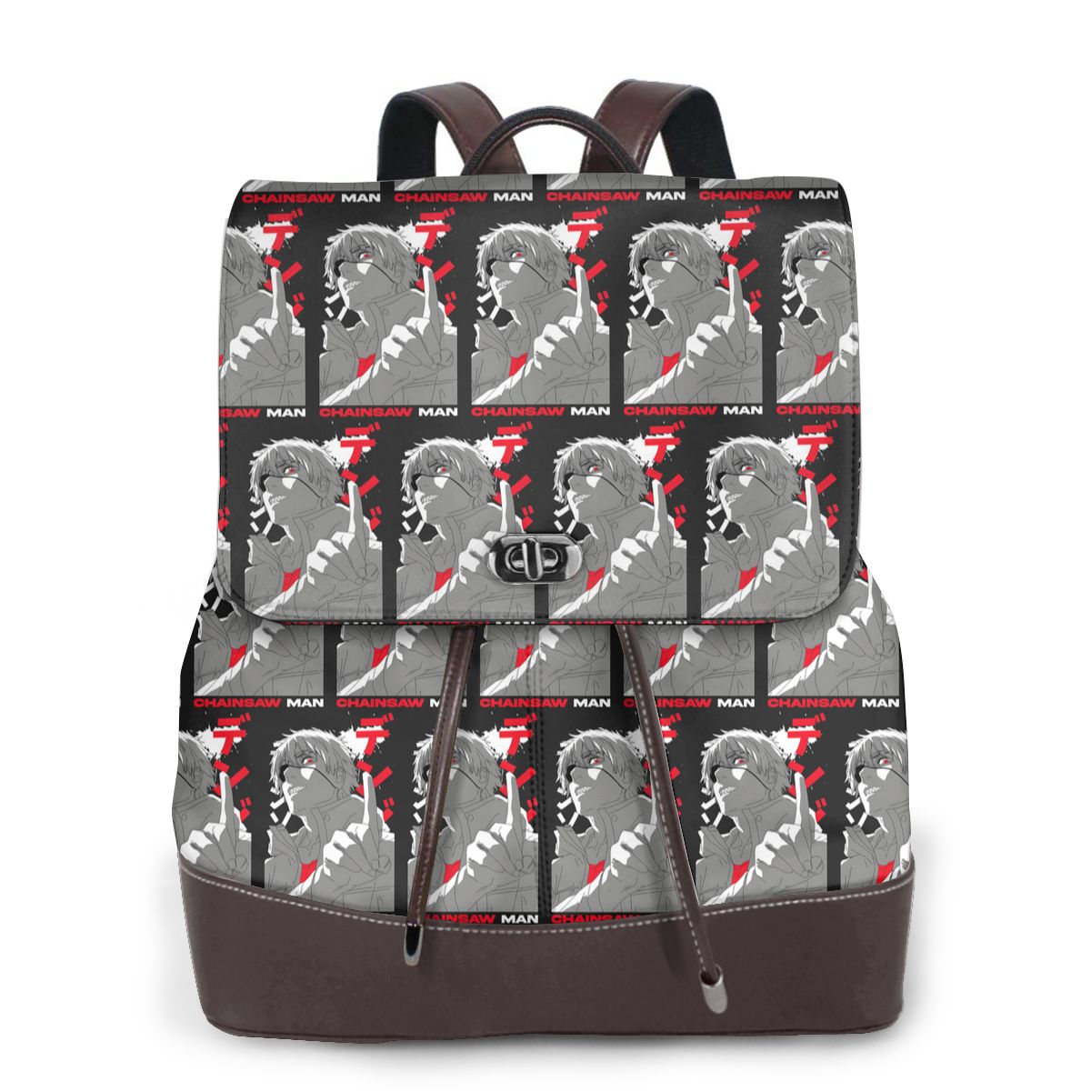 Leather Work Rucksack Mens - Ransel Kulit Lembut Wanita Anime Chainsaw