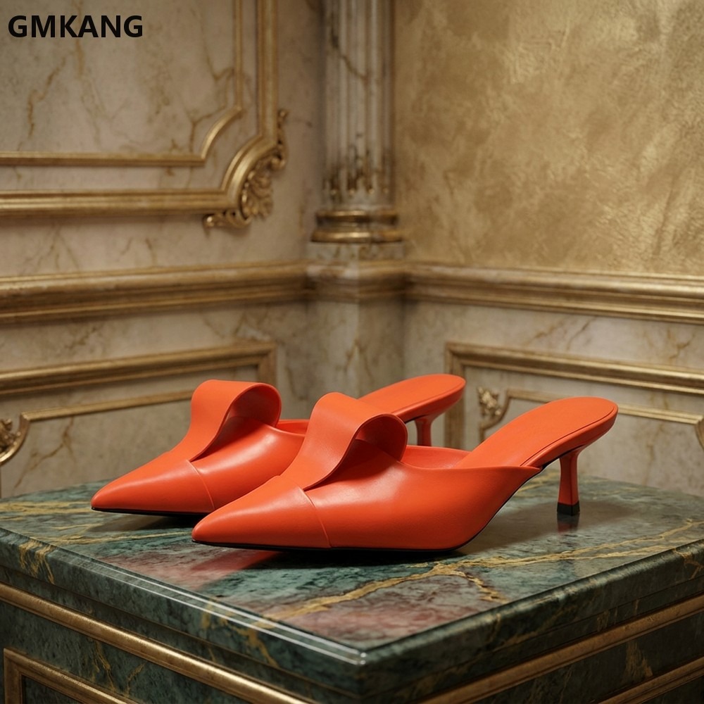 Leatherwork Designs - Sepatu Mary Jane Hak Sedang Ujung