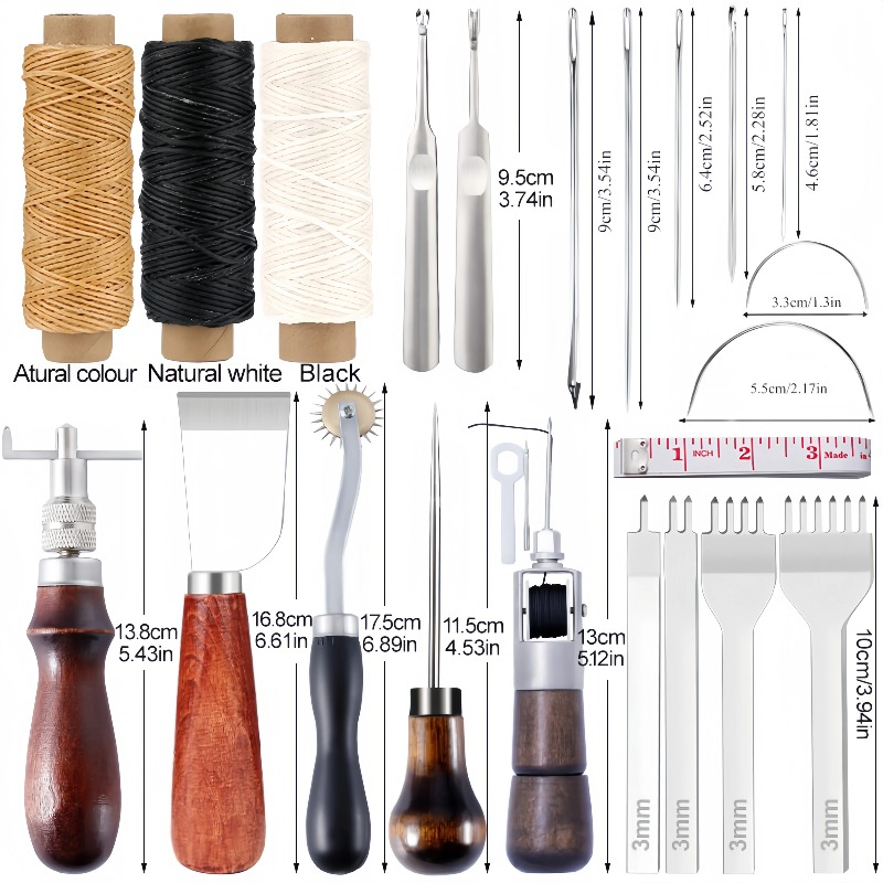 Groover Stitching Tool - Peralatan Profesional untuk Kerajinan Kulit Jahitan