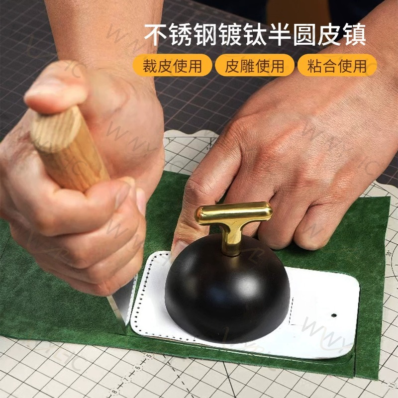 Leatherwork Hand Press - Penekan Kulit Tipe T dari Baja