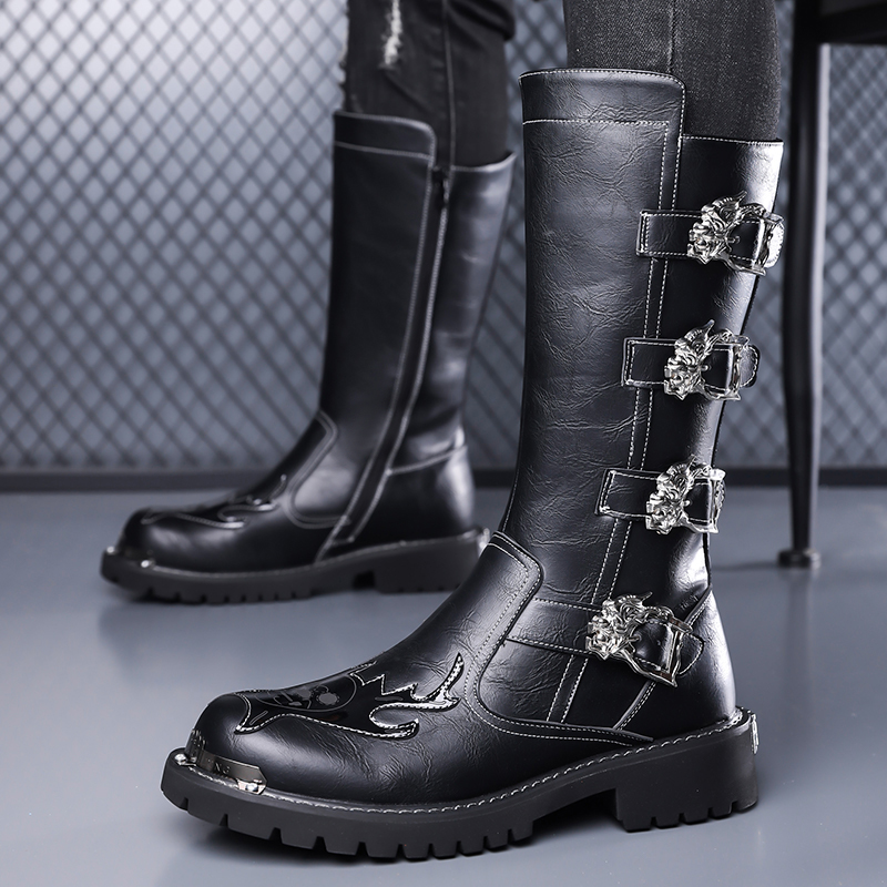 Sepatu Bot Panjang Kulit Desai - Leatherwork Designs ulasan dan harga