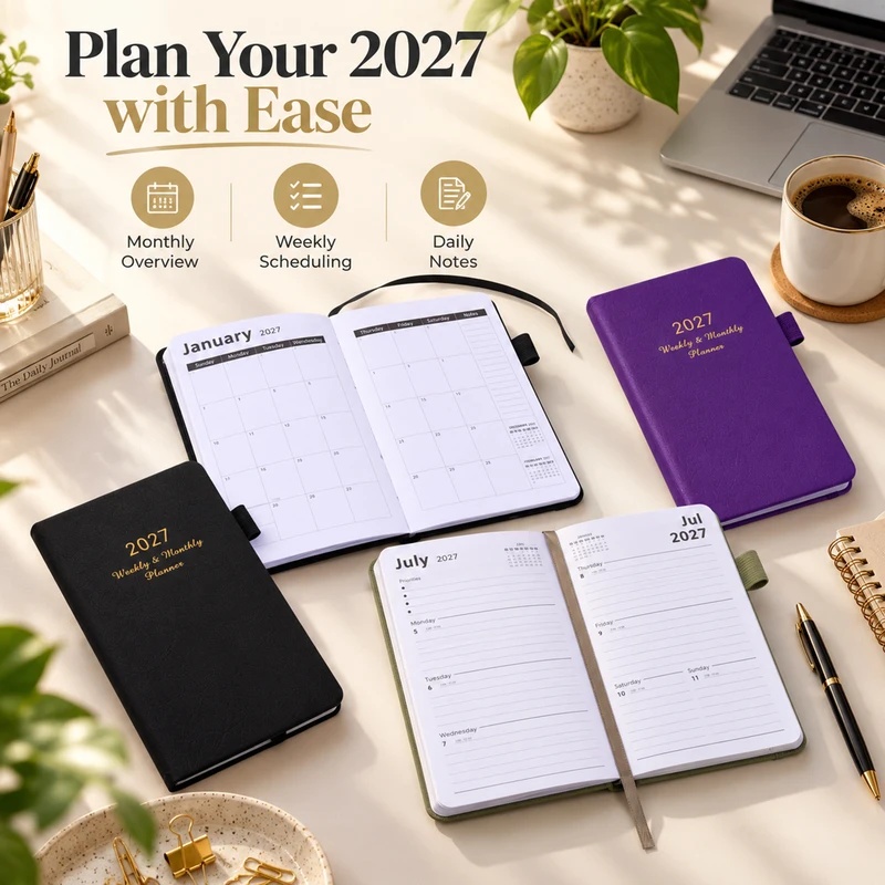 Perencana Mingguan & Bulanan 2 - Leather Work Diary Covers ulasan dan harga