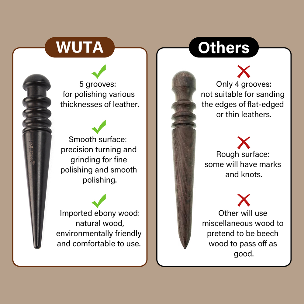 WUTA 1PC Pro Leather Edge Burn - Bone Folder Tool ulasan dan harga