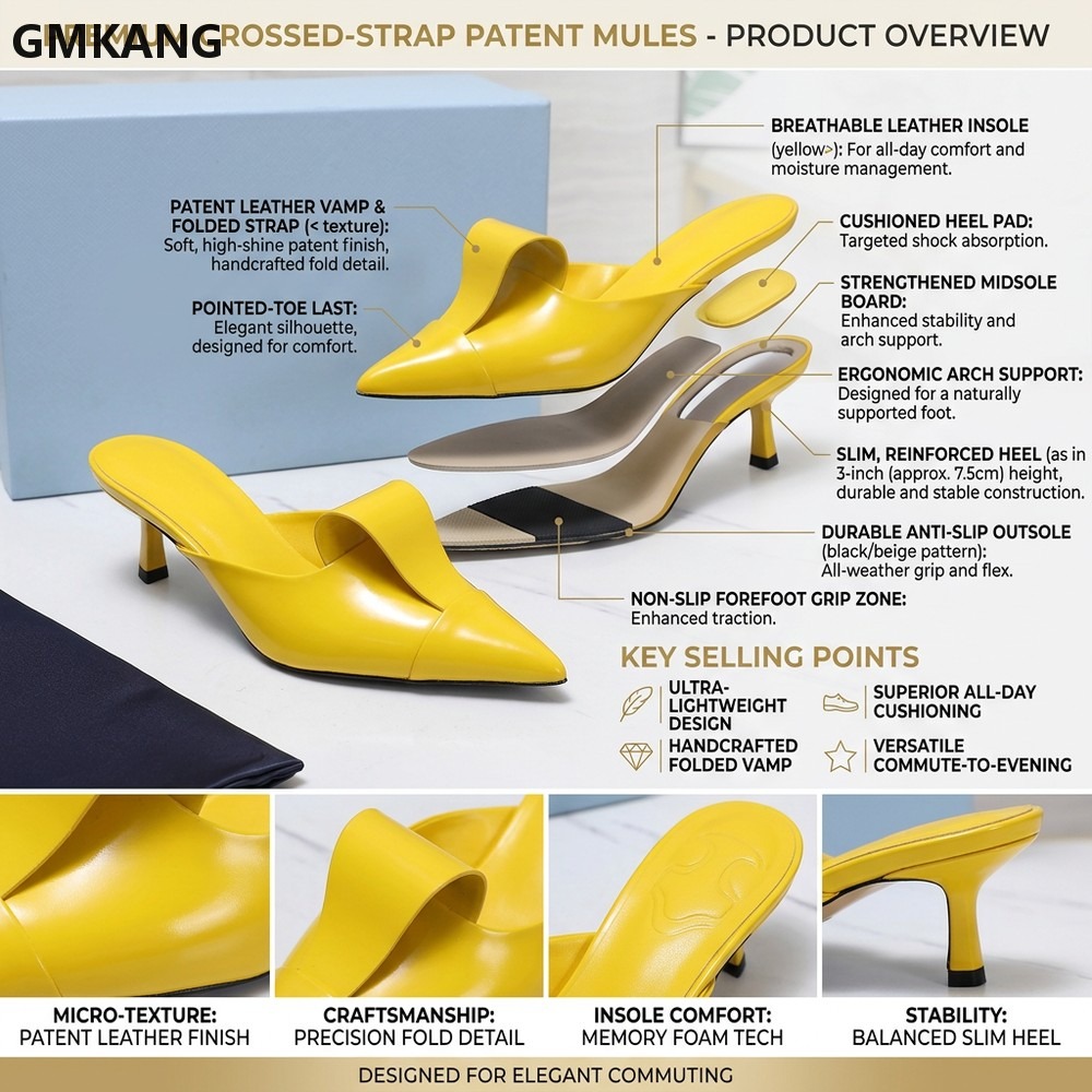Sepatu Mary Jane Hak Sedang Uj - Leatherwork Designs ulasan dan harga